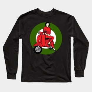 Scooter Girl Italiano Long Sleeve T-Shirt